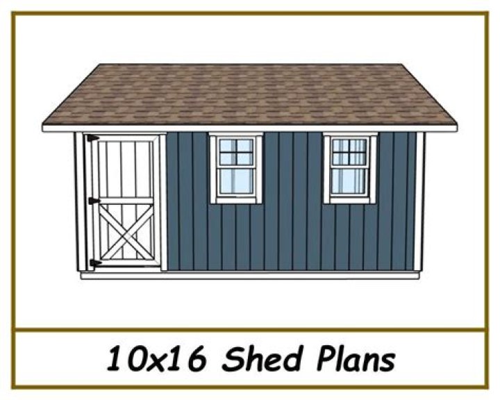 10x16 Shed Plans PDF: Easy DIY Storage Solutions