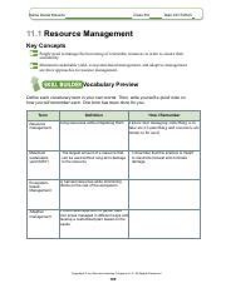 11.1 Comprehensive Resource Management PDF Guide