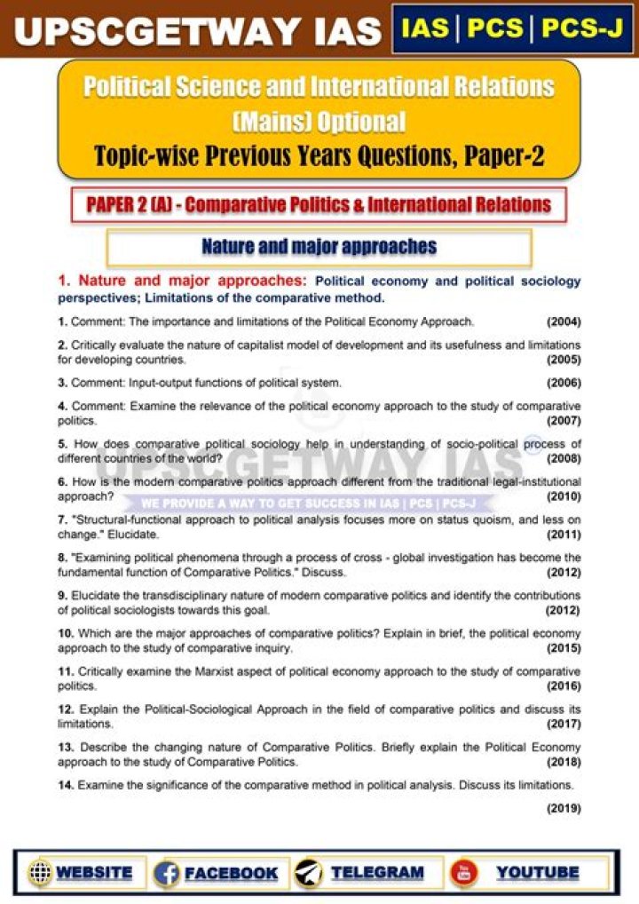 11th Class Political Science Question Paper 2017 PDF Download