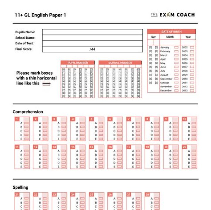 11 Plus English Papers PDF with Answers