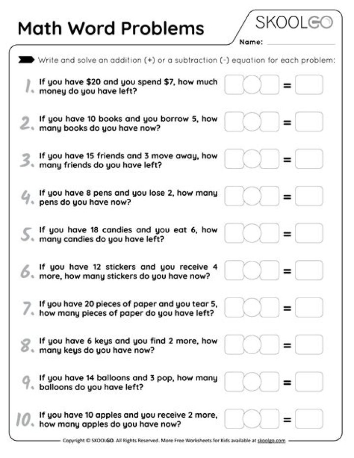 Free 11 Plus Maths Word Problems Worksheets PDF for Exam Prep