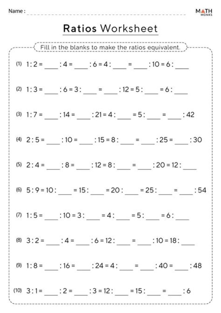 11 Plus Ratio Worksheets PDF – Perfect Practice for 11+ Exams