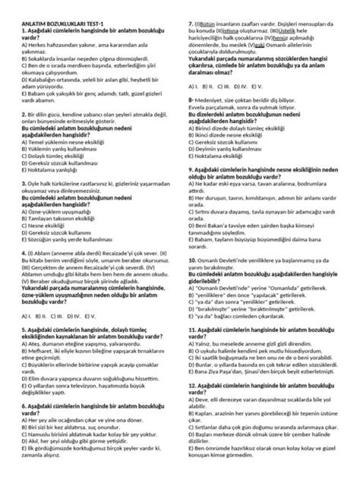 11 SÄ±nıf Edebiyat Test PDF Download – Official Assessment Pack