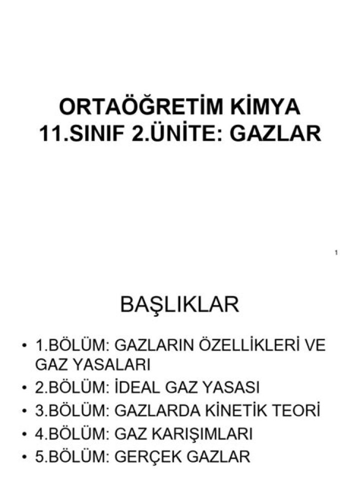 11.sÄ±nA±f Gazlar Test PDF Download – Official Exam Preparation