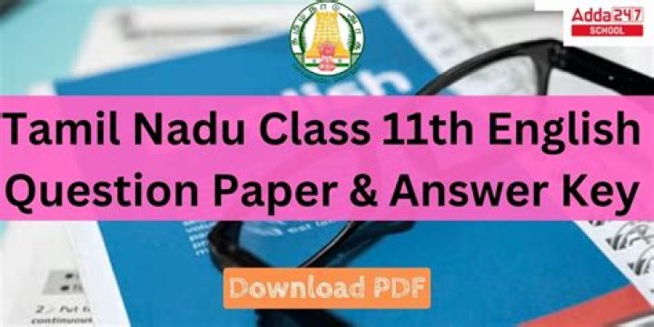 11th English Public Exam Question Paper PDF Download