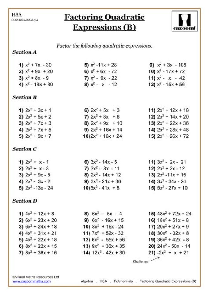Free 11th Grade Math Worksheets PDF – Instant Download