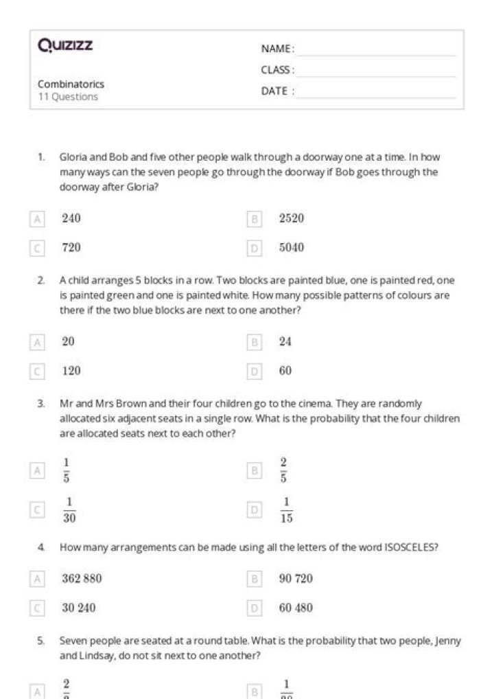 11th Grade Math Worksheets with Answers PDF – Download Now