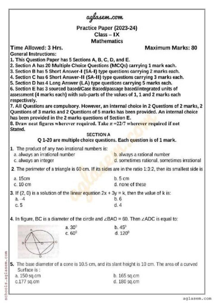 11th Public Exam Model Question Paper 2022 PDF Download