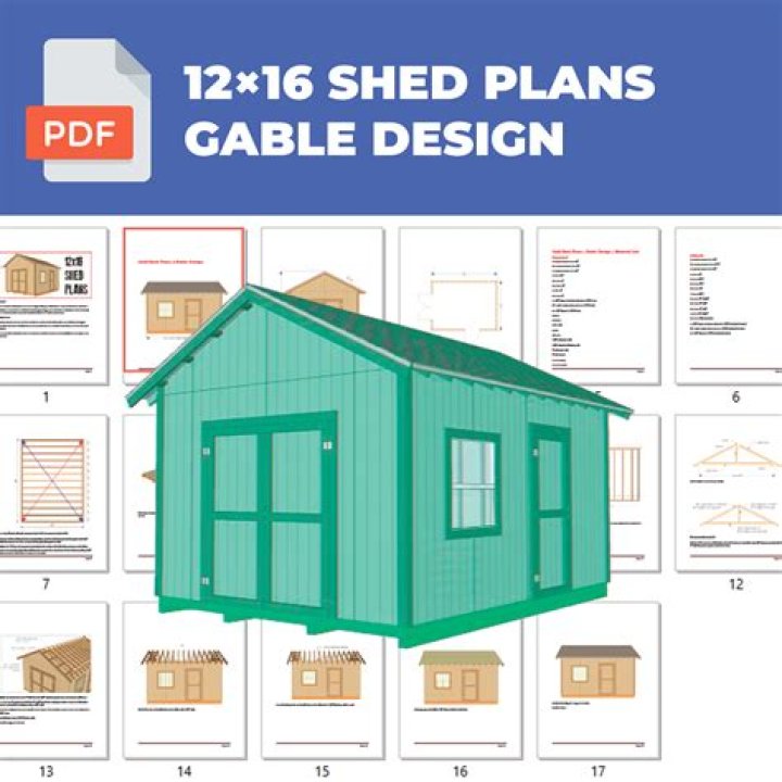 12x16 Shed Plans PDF: Build Your Small Storage Unit Fast