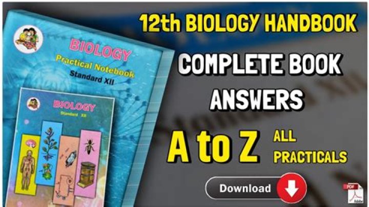 12 Biology Practical Book Answers PDF – Complete Solution Guide