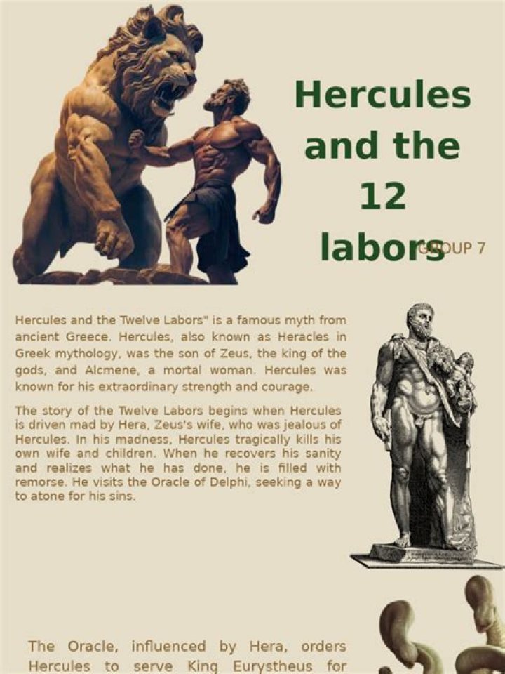 12 Labors of Heracles Worksheet PDF – Printable Study Guide