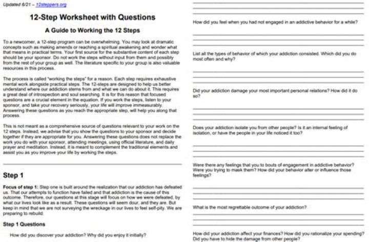 12 Step Questions Adolescent PDF: Essential Tools for Teen Mental Health