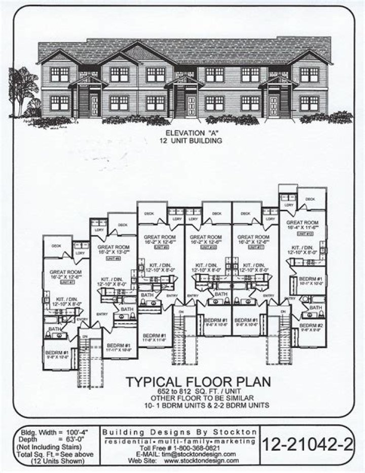 12 Unit Apartment Building Plans PDF – Download Free Blueprints