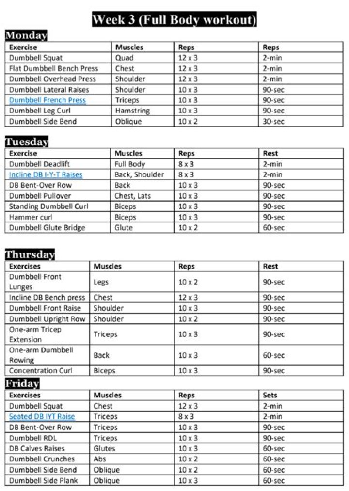 12-Week Dumbbell Workout Plan PDF – Build Strength in 12 Weeks