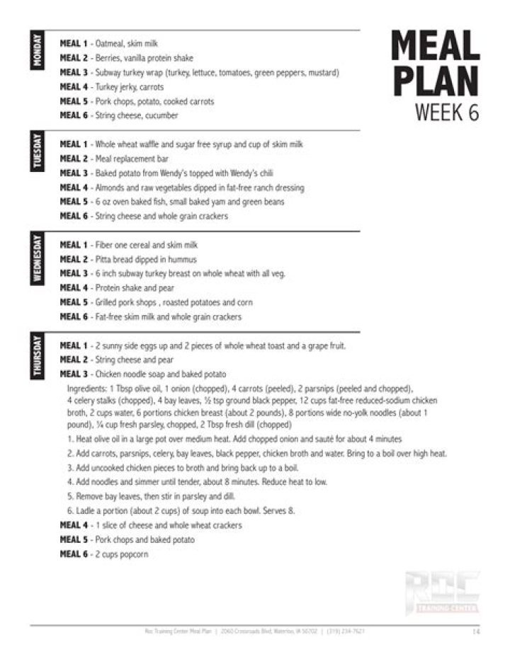 12-Week Meal Plan PDF for Weight Loss & Healthy Eating