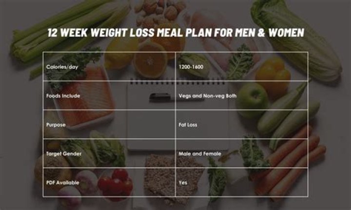 12-Week Weight Loss Meal Plan PDF – Lose Weight Fast with Easy Recipes