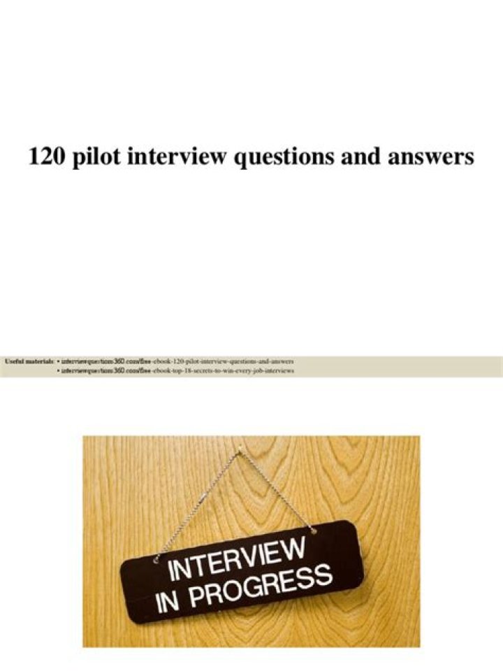 120 Pilot Interview Questions and Answers PDF – Expert Prep Guide