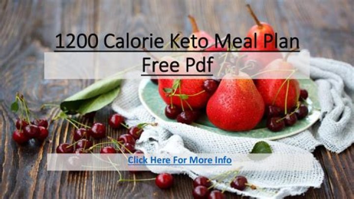 Free 1200 Calorie Keto Meal Plan PDF – High-Protein Low-Carb Meals