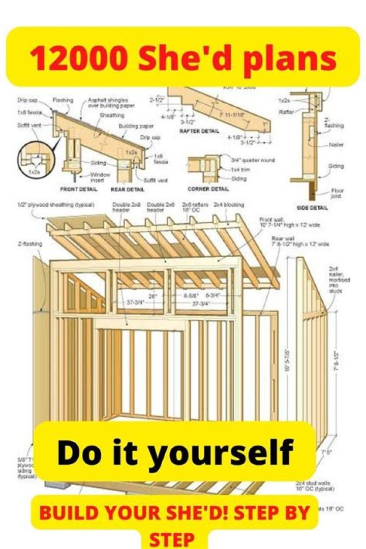 12000 Shed Plans PDF – Full Construction Blueprints Download