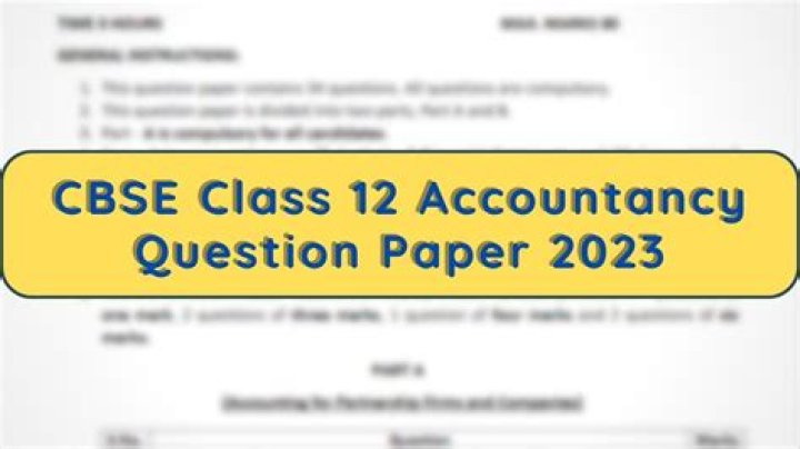 12th Accountancy Question Paper State Board English Medium PDF Download