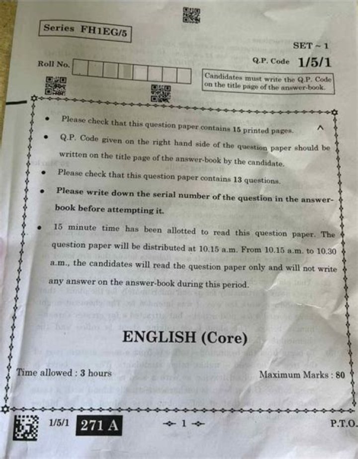 12th English Question Paper with Answers PDF – Download Now