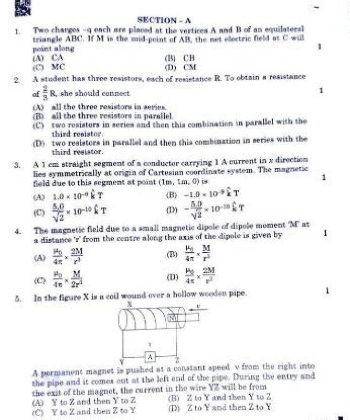 12th Physics Important Questions with Answers PDF CBSE – Crack Exam Readiness