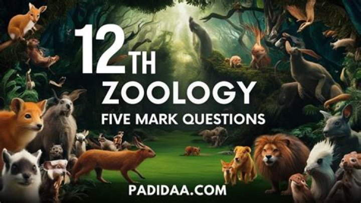 12th Zoology One Mark Questions with Answers in English PDF Download