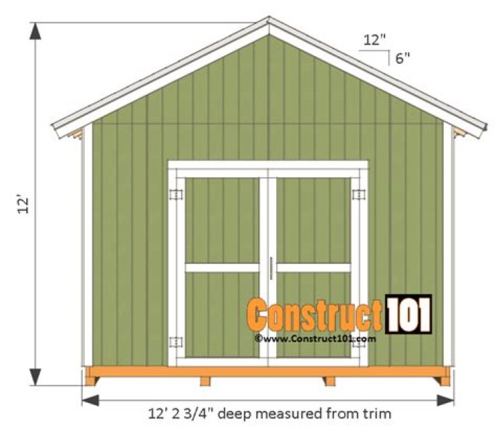 12x12 Shed Plans PDF – Download Free Construction Blueprints