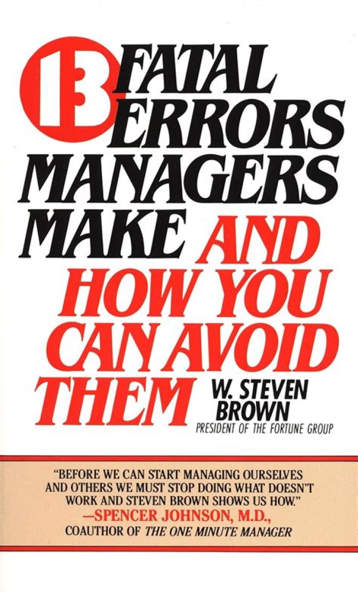 13 Deadly Managerial Mistakes That Cost Your Team Definitely PDF