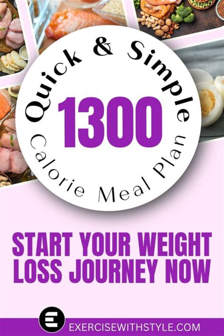1300 Calories Meal Plan PDF Free Download – Lose Weight Effortlessly