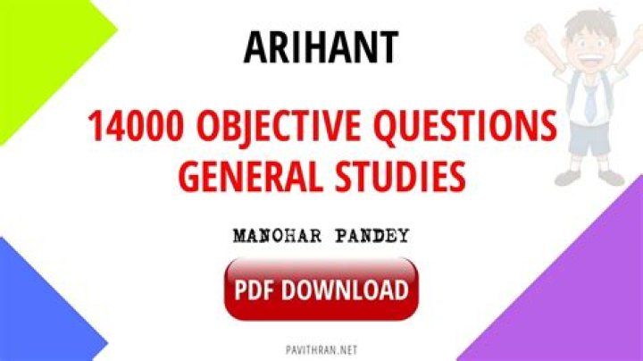 14000 General Studies Objective Questions PDF for Exam Prep