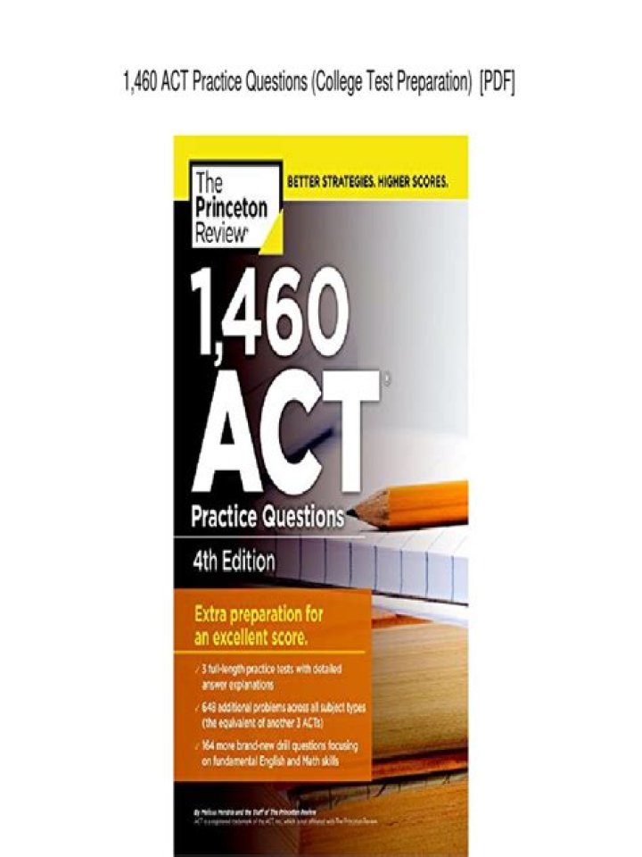 1460 ACT Practice Questions PDF – Download Free Exam Resource