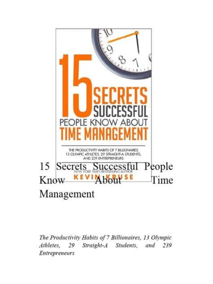 15 Secrets of Time Management: Boost Productivity with This Proven PDF Guide