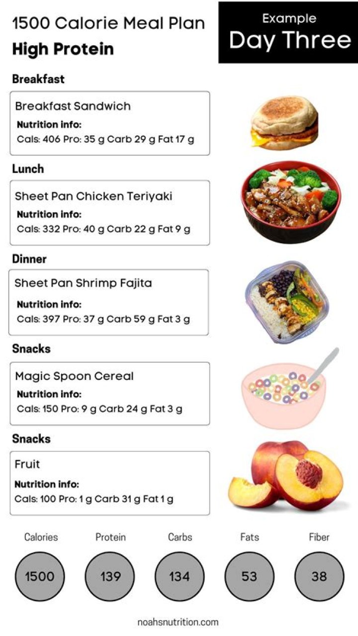 1500 Calorie High Protein Meal Plan PDF