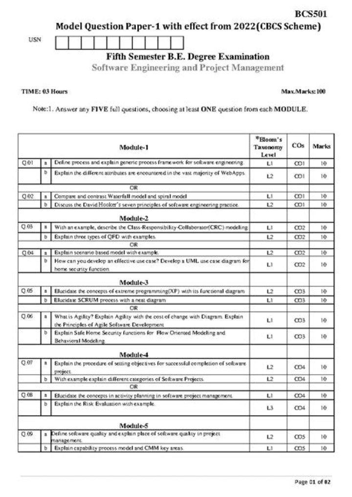 15CS563 VTU Question Paper PDF Download – Exam 2025 Complete
