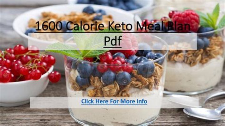 1600-Calorie Keto Meal Plan PDF – Complete Guide for Weight Loss