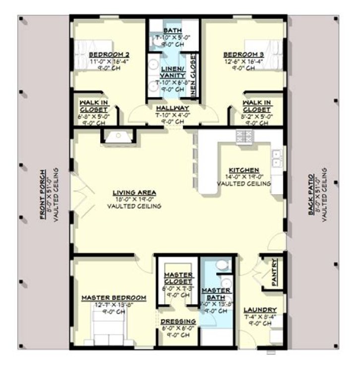 1600 sq ft House Plans with 4 Bedrooms – Download PDF Plans Today