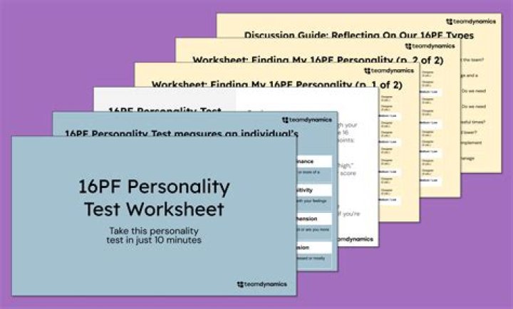 16pf Personality Test Questionnaire PDF: Discover Your Personality Type