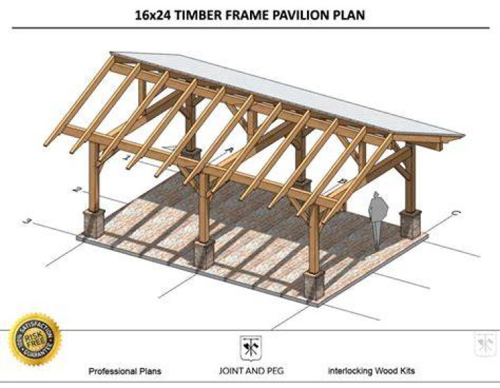 16x24 Pavilion Plans PDF: Download Free Outdoor Structure Designs