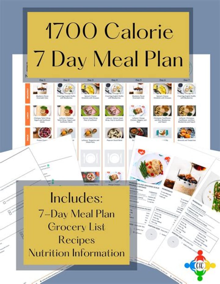 1700 Calorie Vegetarian Meal Plan PDF – Full Weekly Guide