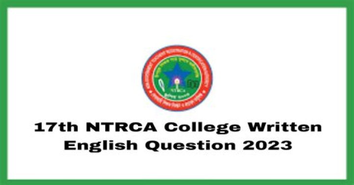 17th NTRCA Written Question PDF – Official Exam Study Guide