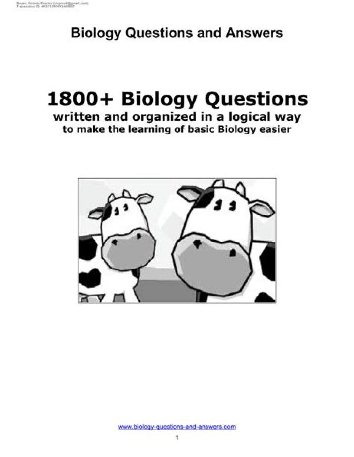 1800+ Biology Questions & Answers PDF – Comprehensive Study Guide
