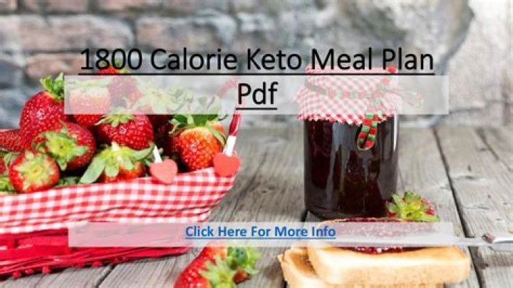 1800 Calorie Keto Meal Plan PDF – Full Weekly Guide