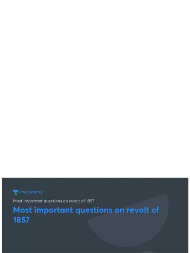 1857 Revolt Objective Questions PDF: Key Insights & Study Guide