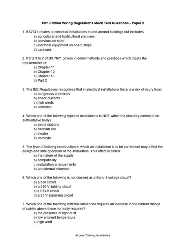 18th Edition Exam Questions PDF – Download Now