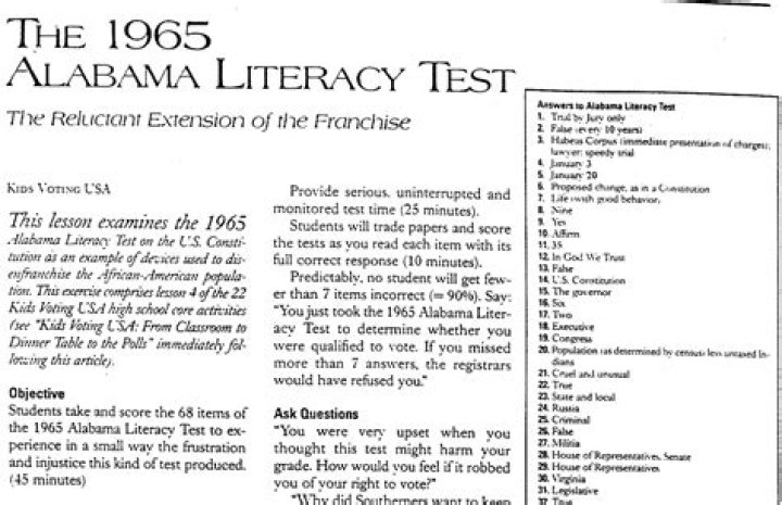 1964 Louisiana Literacy Test PDF: Historical Exam Samples & Analysis