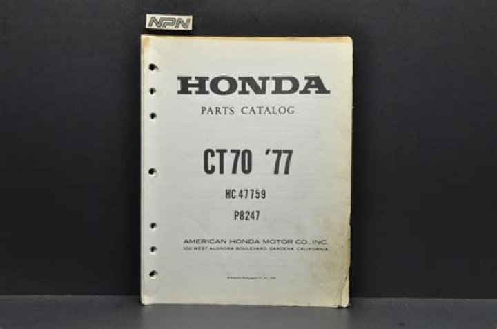 1981 Honda CT70 Parts List PDF – Complete Repair Guide & Replacement Parts