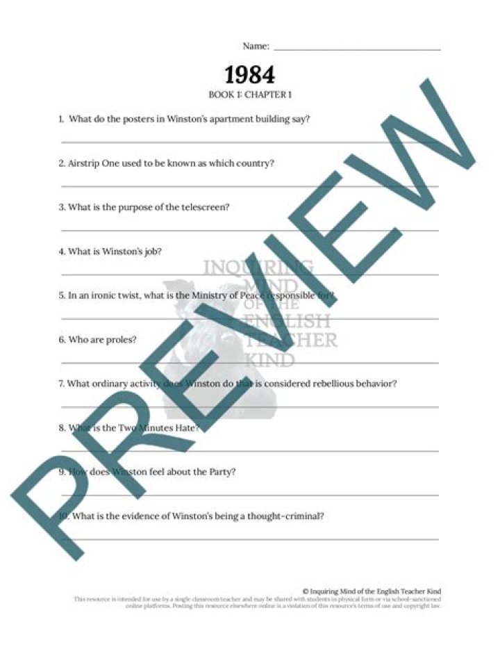 1984 Questions and Answers PDF – Essential Study Guide