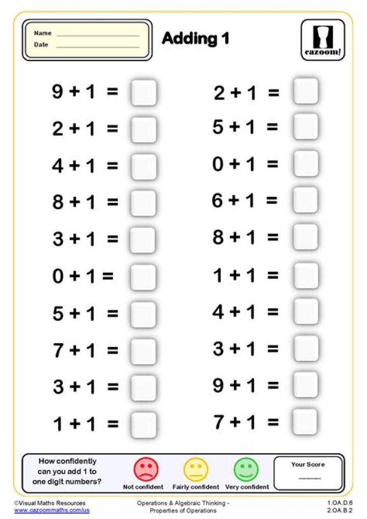 1st Class Maths Worksheets PDF – Instant Download for Students & Teachers