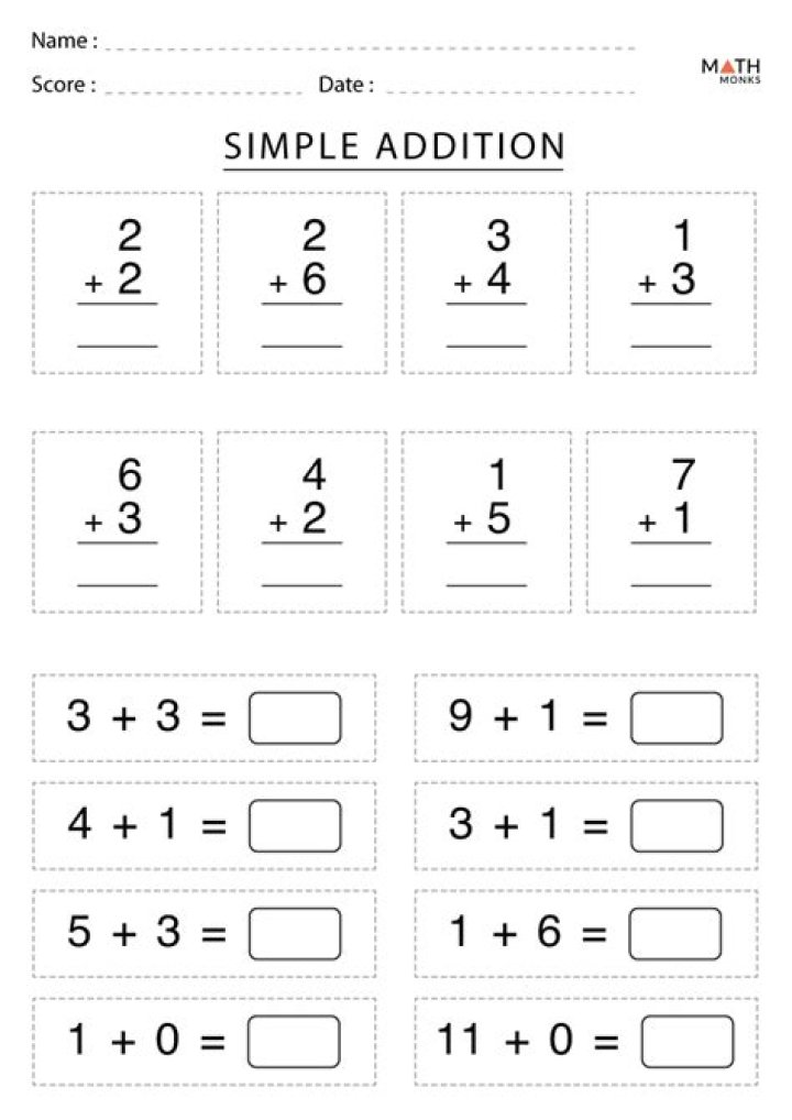 1st Class Worksheets PDF – Free Downloadable Printables